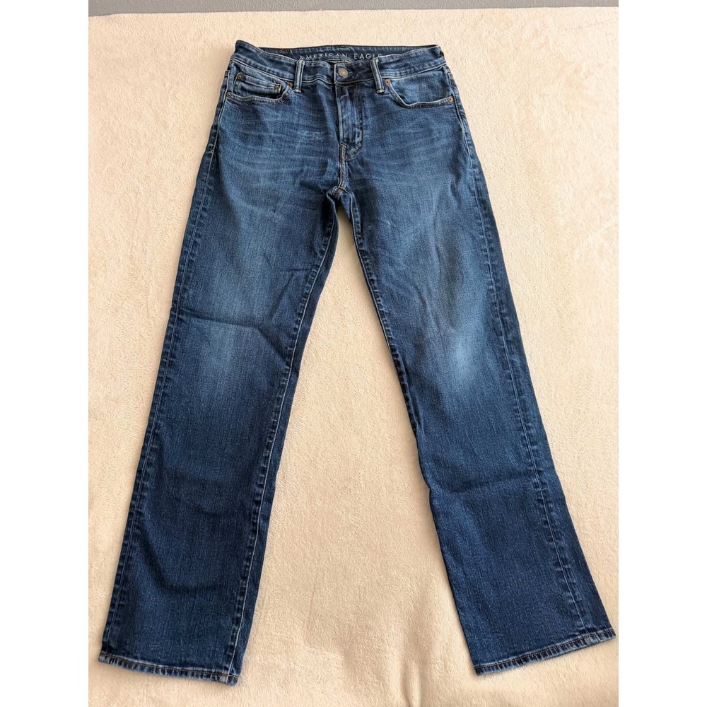 American Eagle Mens 32x32 Blue Jeans Straight Ne(x)t Level Airflex Stretch